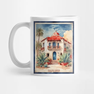Villa del Carbon Estado de Mexico Vintage Tourism Travel Retro Mug